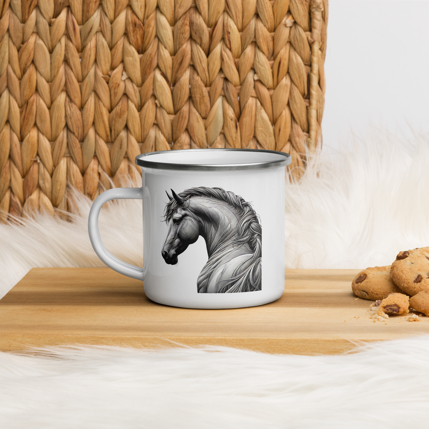 Noble Spirit Enamel Horse Mug from the Fauna Collection at Absolute Legend