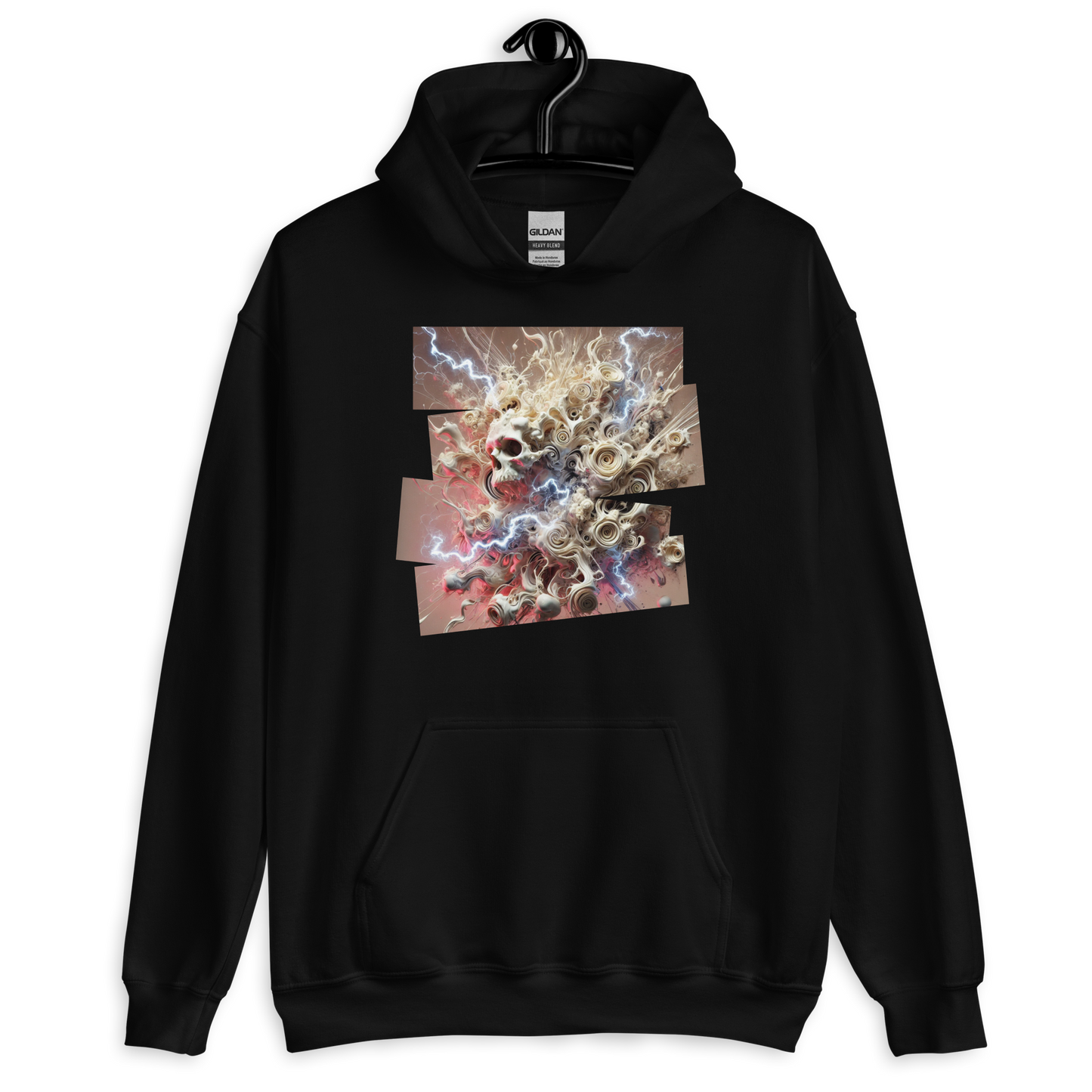 Fragmented Serenity Black Hoodie from the Chaos Threads Collection at Absolute Legend