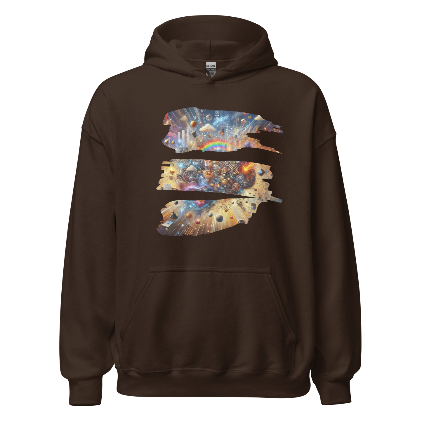 Fractured Mind Brown Hoodie from the Chaos Threads Collection at Absolute Legend