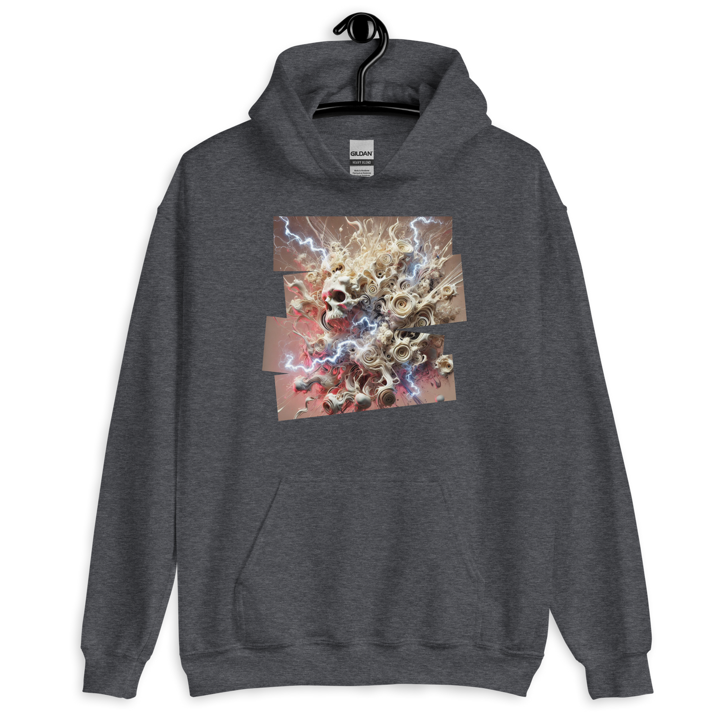 Fragmented Serenity Dark Heather Hoodie from the Chaos Threads Collection at Absolute Legend