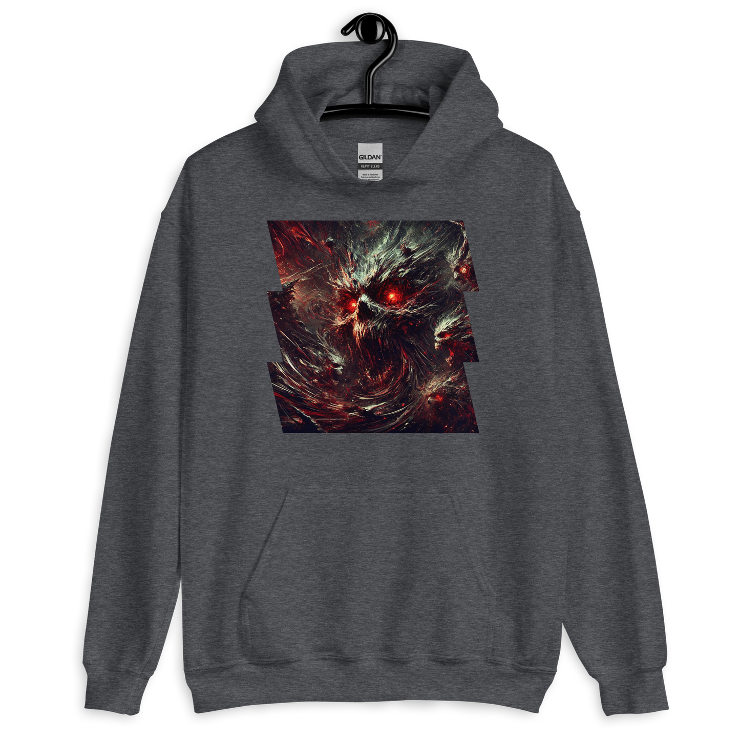 Hellstorm Scream Dark Heather Hoodie from the Chaos Threads Collection at Absolute Legend