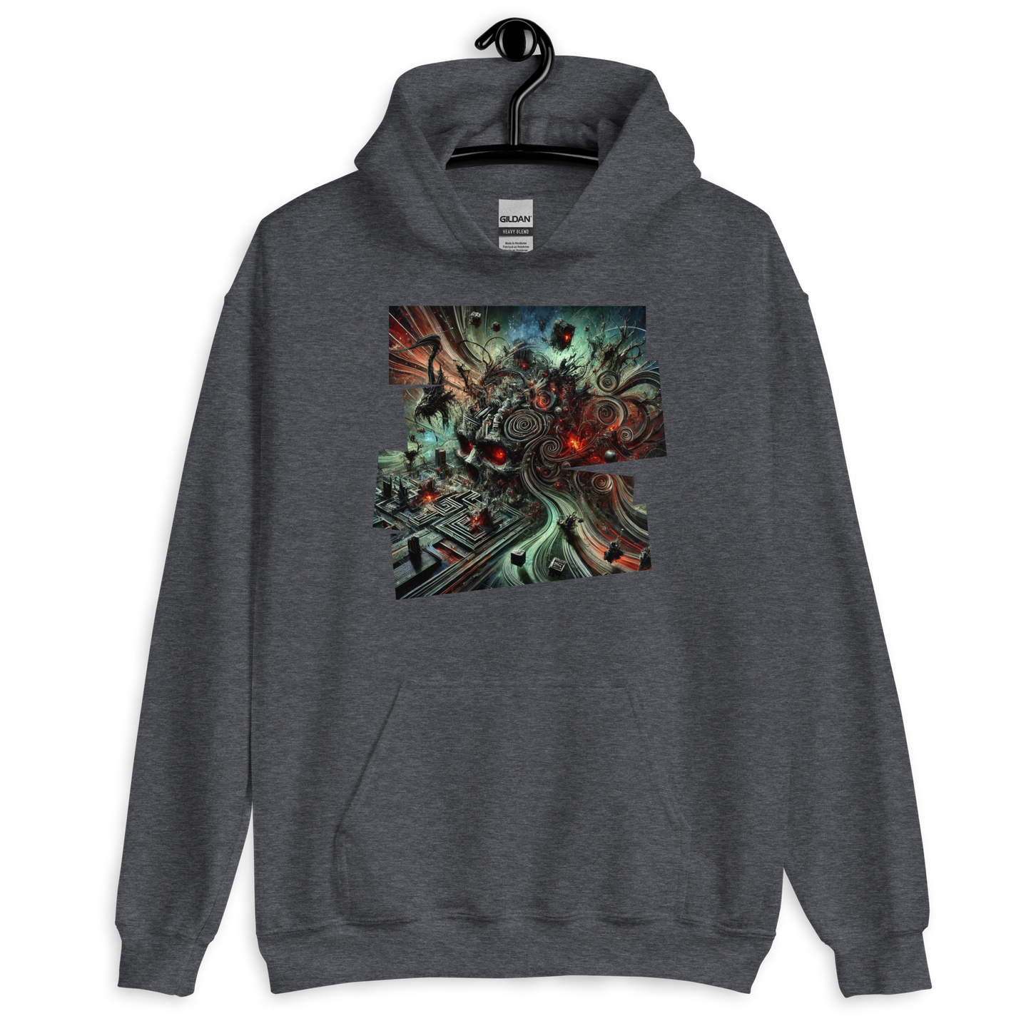 Maelstrom Resound Dark Heather Hoodie from the Chaos Threads Collection at Absolute Legend
