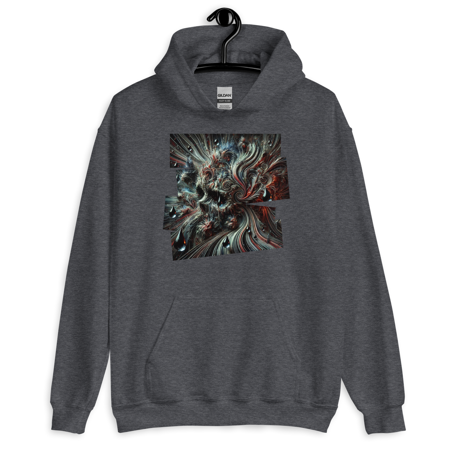 Tears in Chaos Dark Heather Hoodie from the Chaos Threads Collection at Absolute Legend