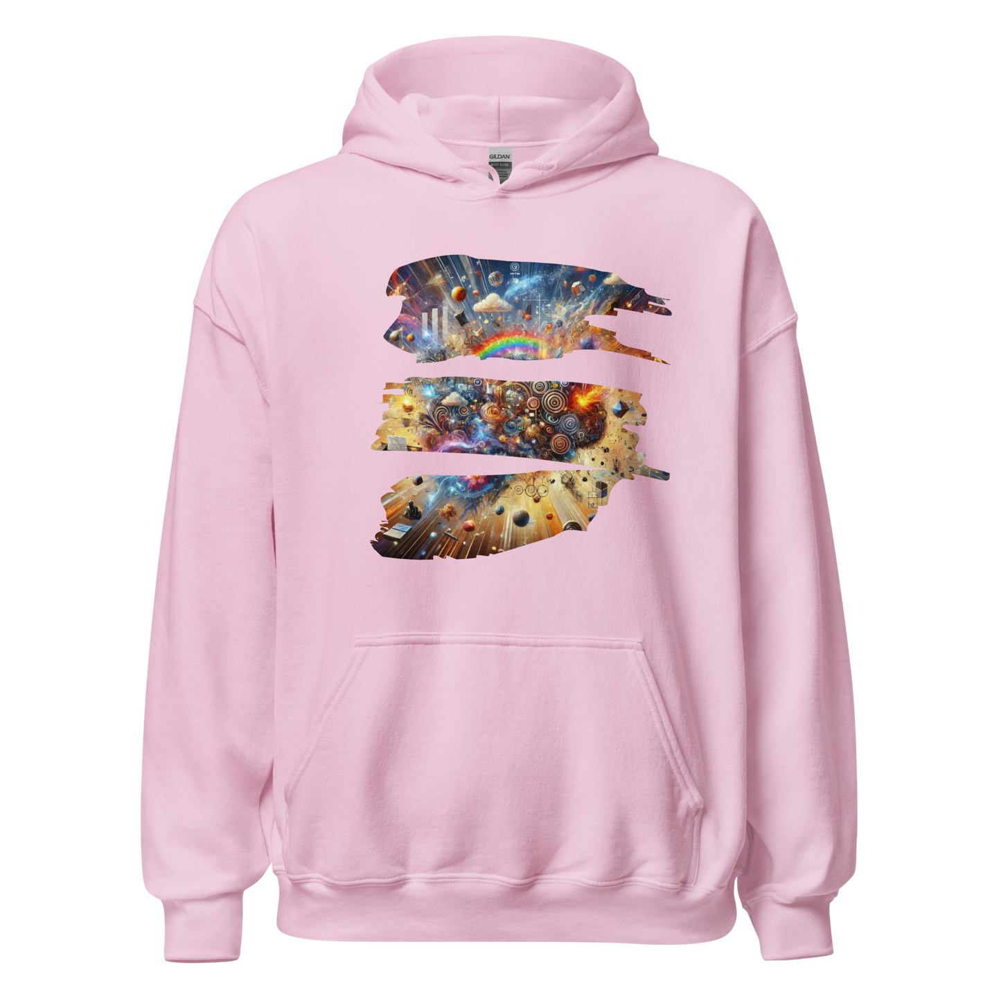 Fractured Mind Pale Pink Hoodie from the Chaos Threads Collection at Absolute Legend