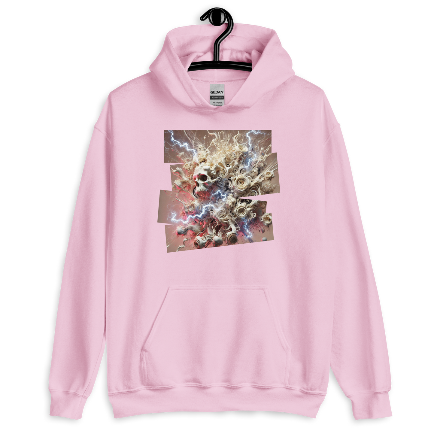 Fragmented Serenity Pink Hoodie from the Chaos Threads Collection at Absolute Legend