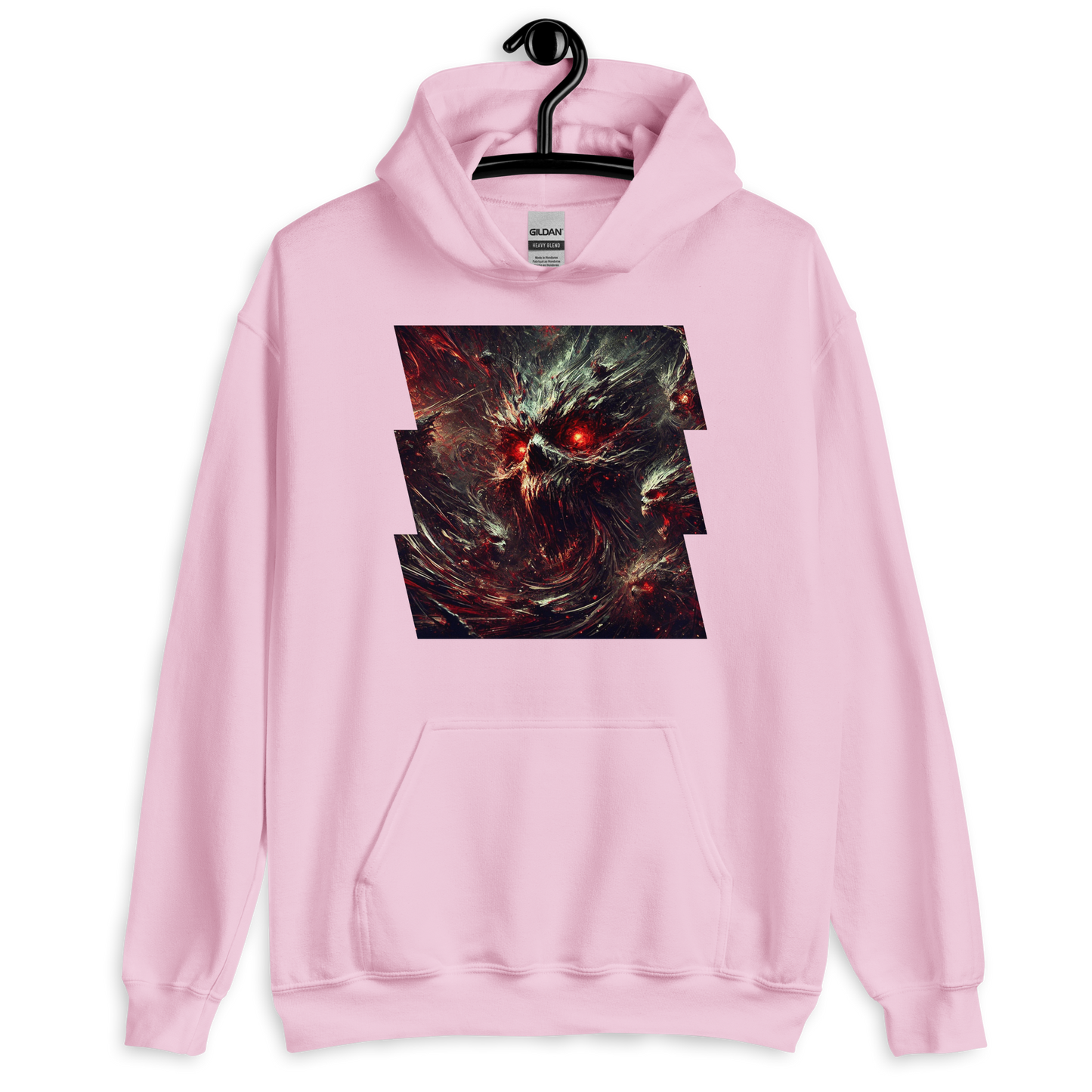 Hellstorm Scream Pale Pink Hoodie from the Chaos Threads Collection at Absolute Legend
