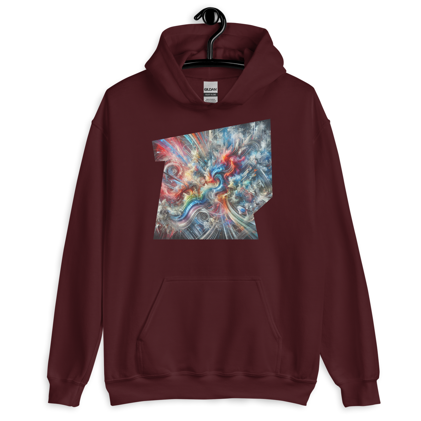 Explosive Reverie Maroon Hoodie from the Chaos Threads Collection at Absolute Legend