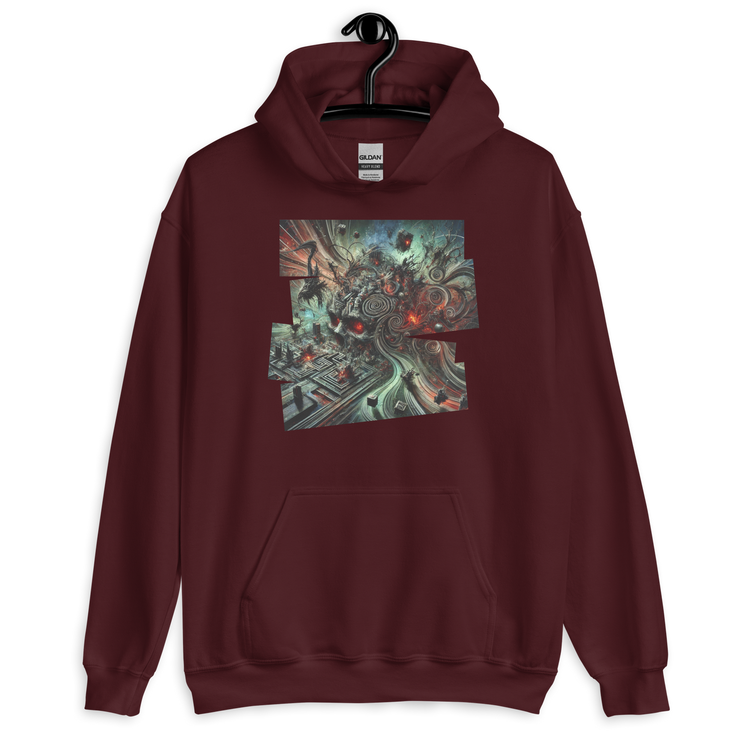 Maelstrom Resound Maroon Hoodie from the Chaos Threads Collection at Absolute Legend