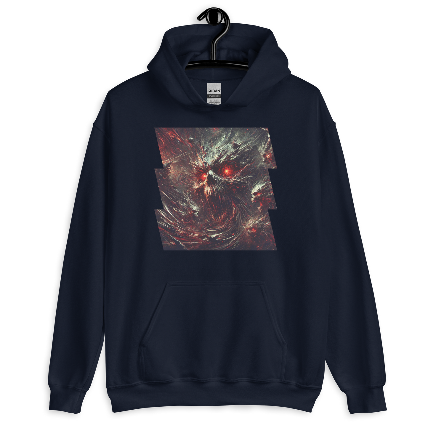 Hellstorm Scream Navy Hoodie from the Chaos Threads Collection at Absolute Legend