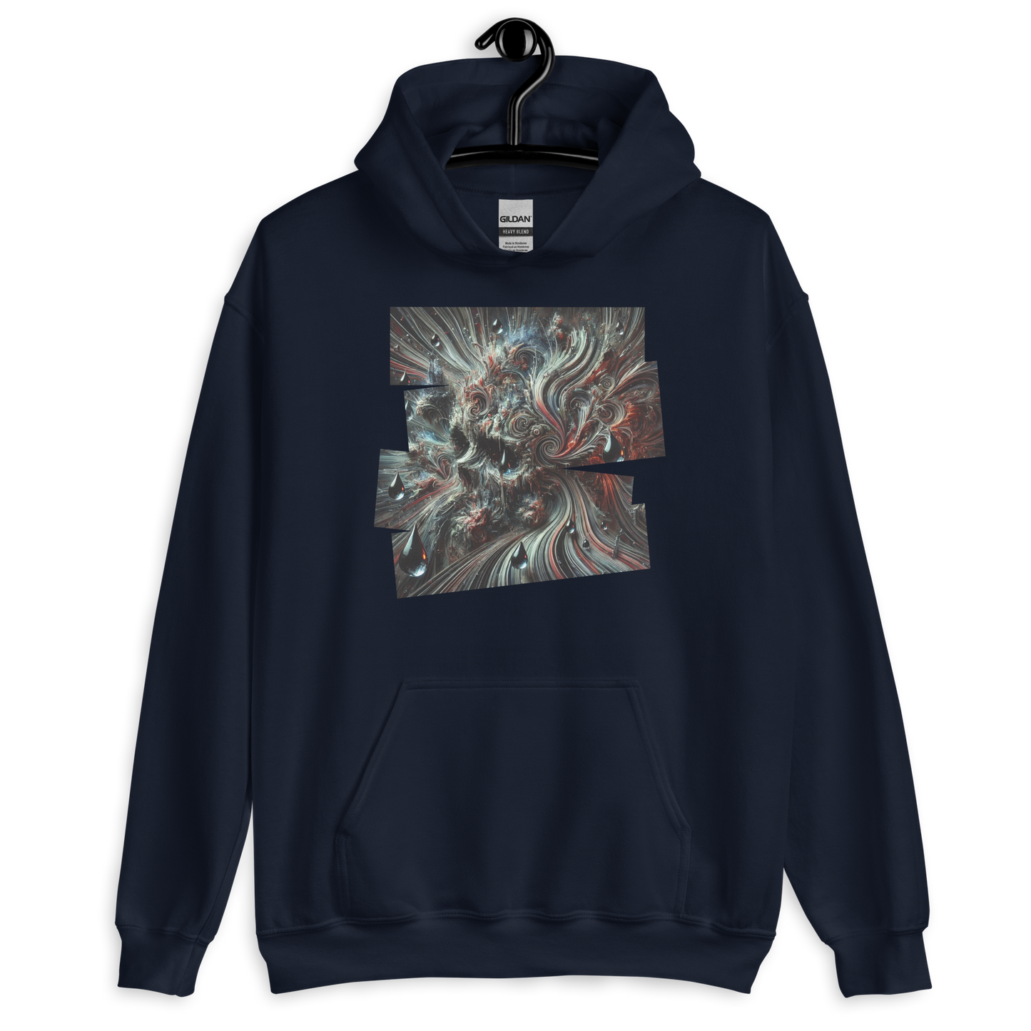 Tears in Chaos Navy Hoodie from the Chaos Threads Collection at Absolute Legend