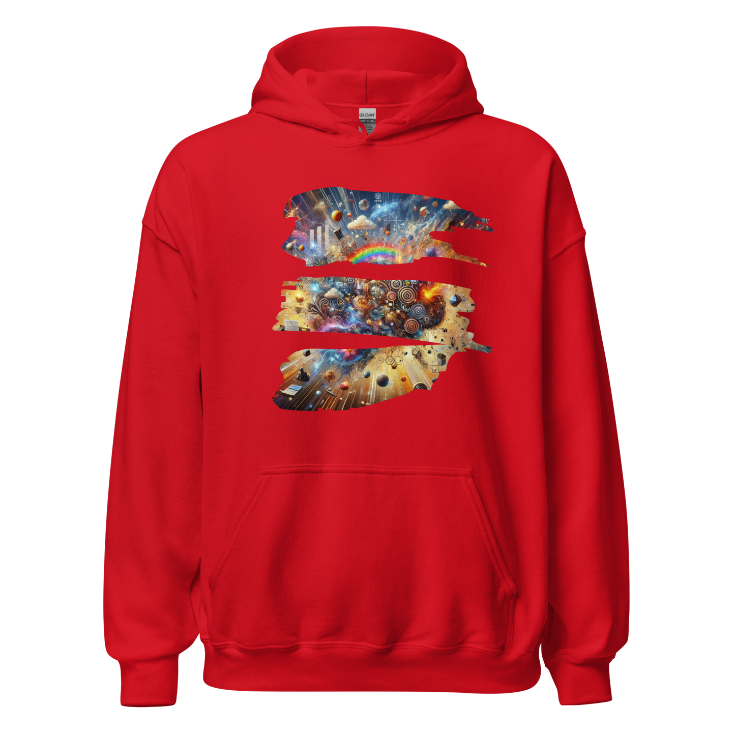 Fractured Mind Red Hoodie from the Chaos Threads Collection at Absolute Legend