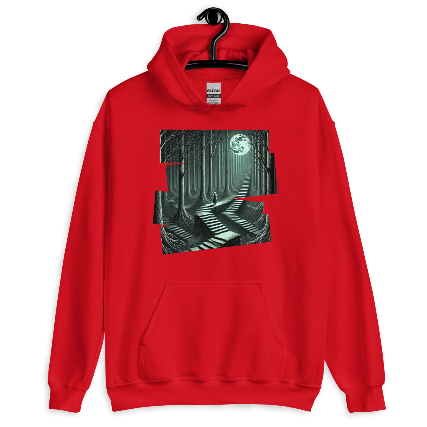 Perpetual Divergence Red Hoodie from the Chaos Threads Collection at Absolute Legend