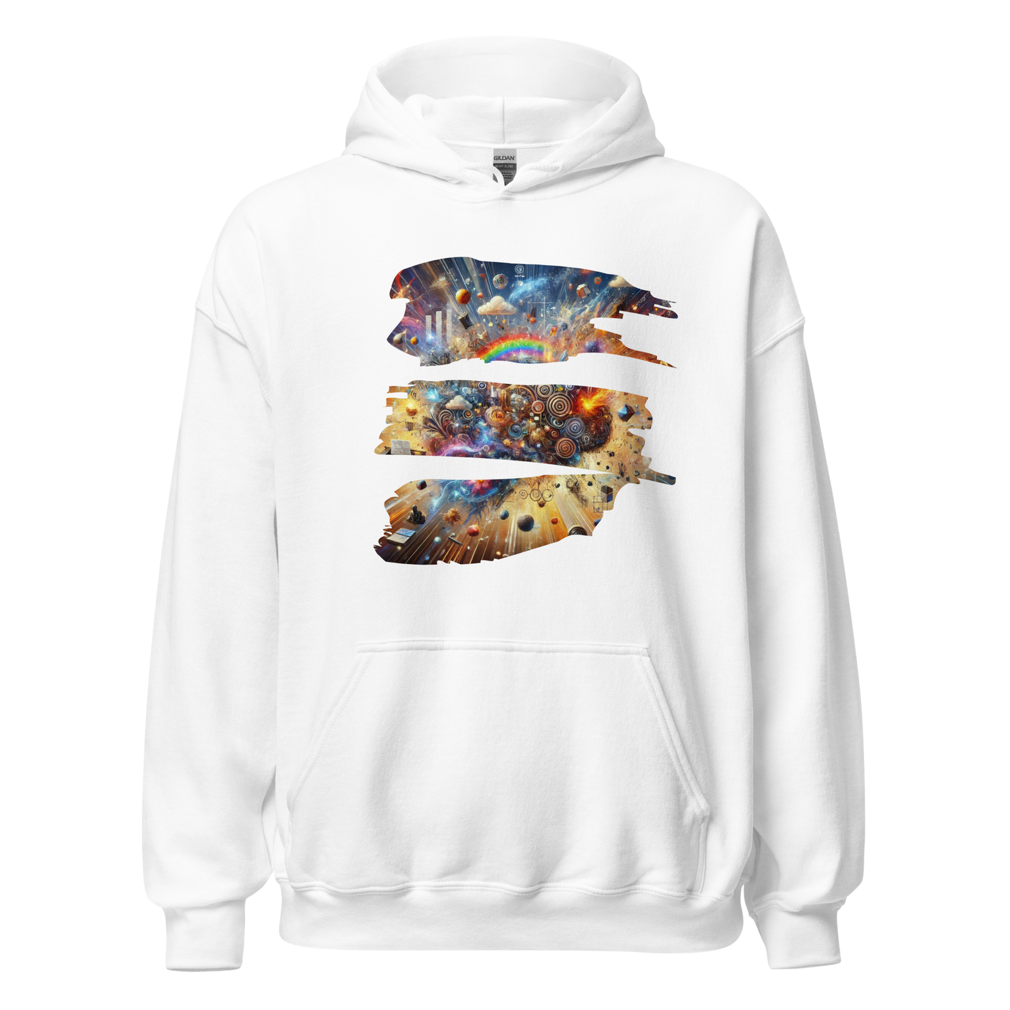 Fractured Mind White Hoodie from the Chaos Threads Collection at Absolute Legend