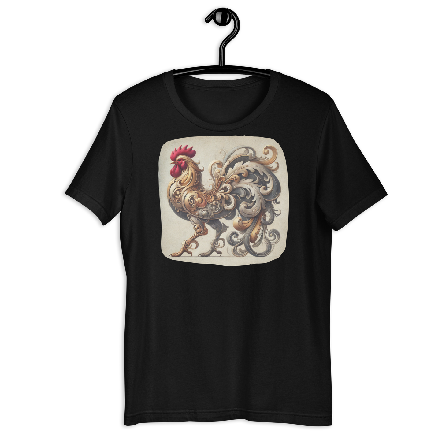 The Fancy Clucker Black T-Shirt from the Cluck Couture Collection at Absolute Legend