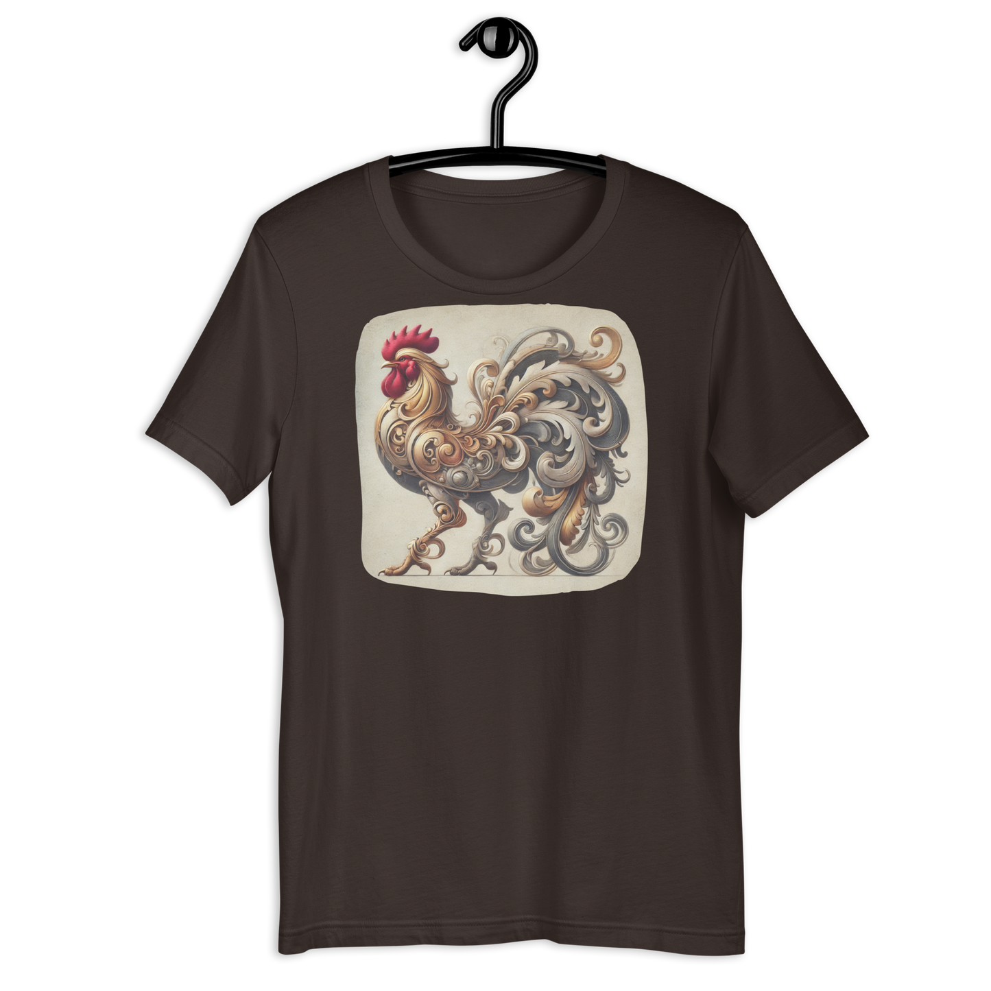 The Fancy Clucker Brown T-Shirt from the Cluck Couture Collection at Absolute Legend