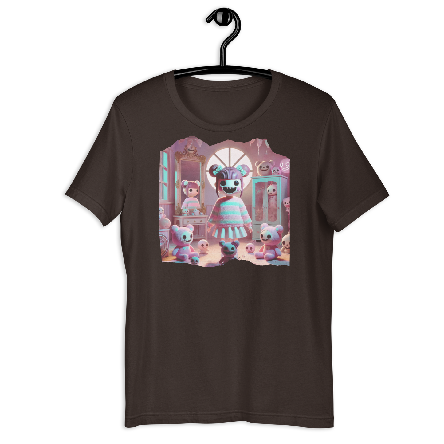 Sweetly Sinister Brown T-Shirt from the Twisted Kawaii Collection at Absolute Legend
