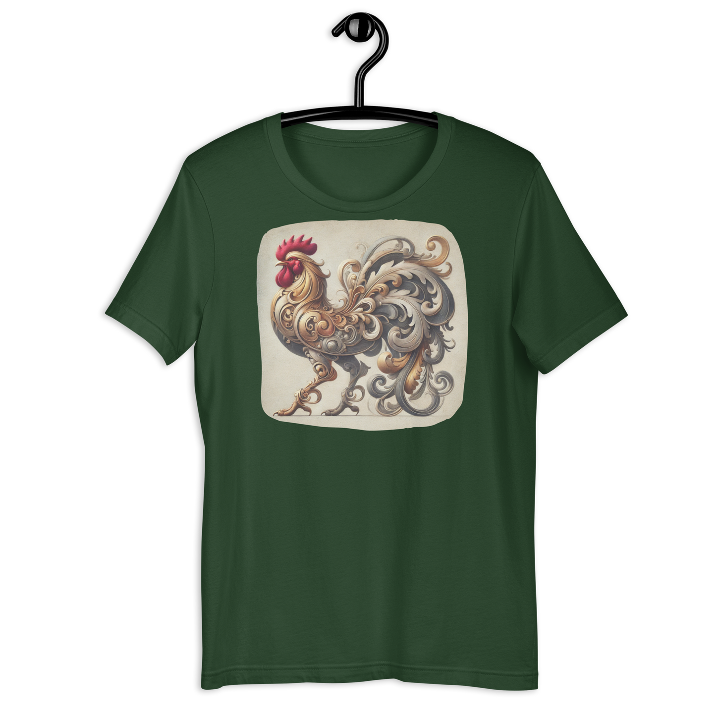 The Fancy Clucker Green T-Shirt from the Cluck Couture Collection at Absolute Legend