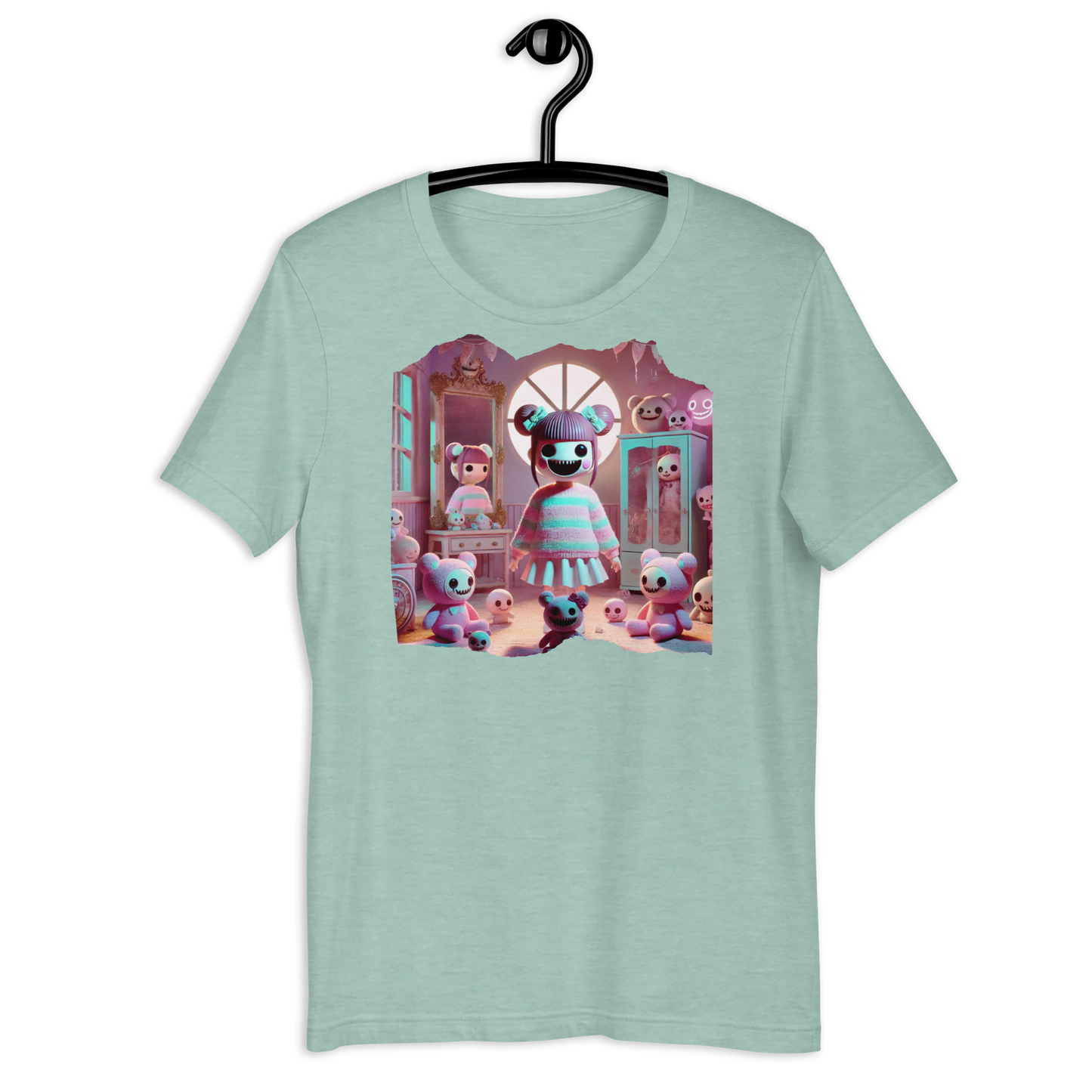 Sweetly Sinister Pale Blue T-Shirt from the Twisted Kawaii Collection at Absolute Legend