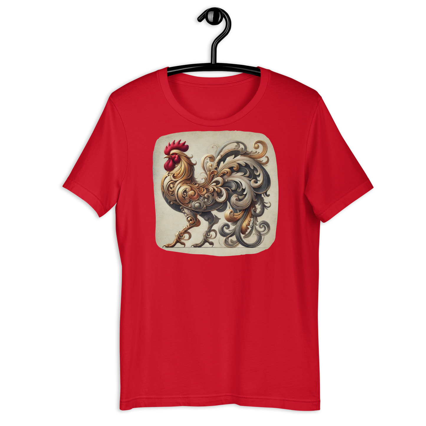The Fancy Clucker Red T-Shirt from the Cluck Couture Collection at Absolute Legend