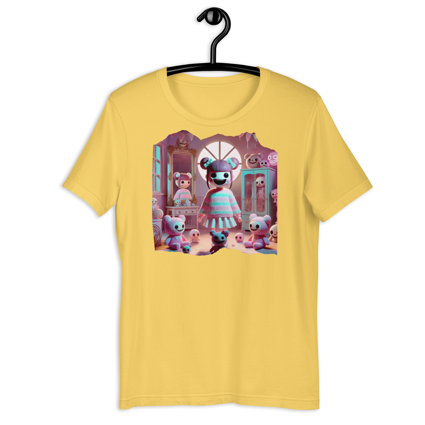 Sweetly Sinister Yellow T-Shirt from the Twisted Kawaii Collection at Absolute Legend