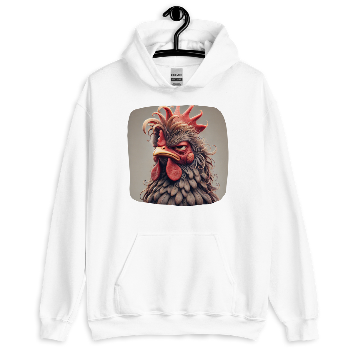 Cluck Off White Chicken Hoodie from the Cluck Couture Collection at Absolute Legend