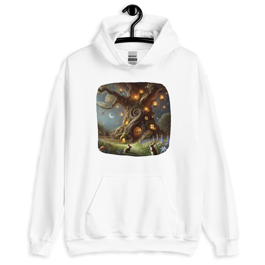 Wendy’s Place White Hoodie with a cosy, vintage-inspired design evoking warmth and homey nostalgia from the Woodland Whimsy Collection at Absolute Legend