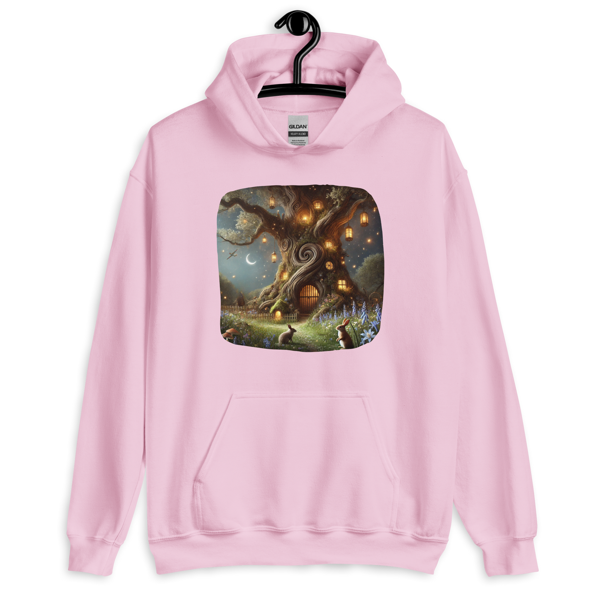Wendy’s Place Pale Pink Hoodie with a cosy, vintage-inspired design evoking warmth and homey nostalgia from the Woodland Whimsy Collection at Absolute Legend