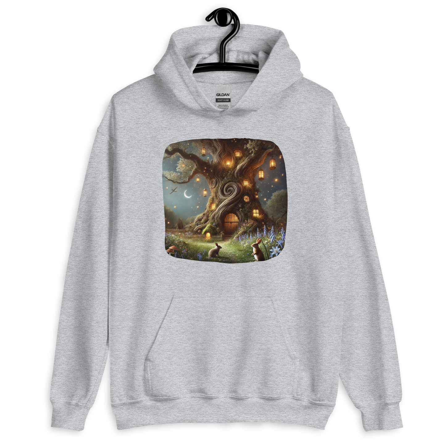 Wendy’s Place Silver Hoodie with a cosy, vintage-inspired design evoking warmth and homey nostalgia from the Woodland Whimsy Collection at Absolute Legend