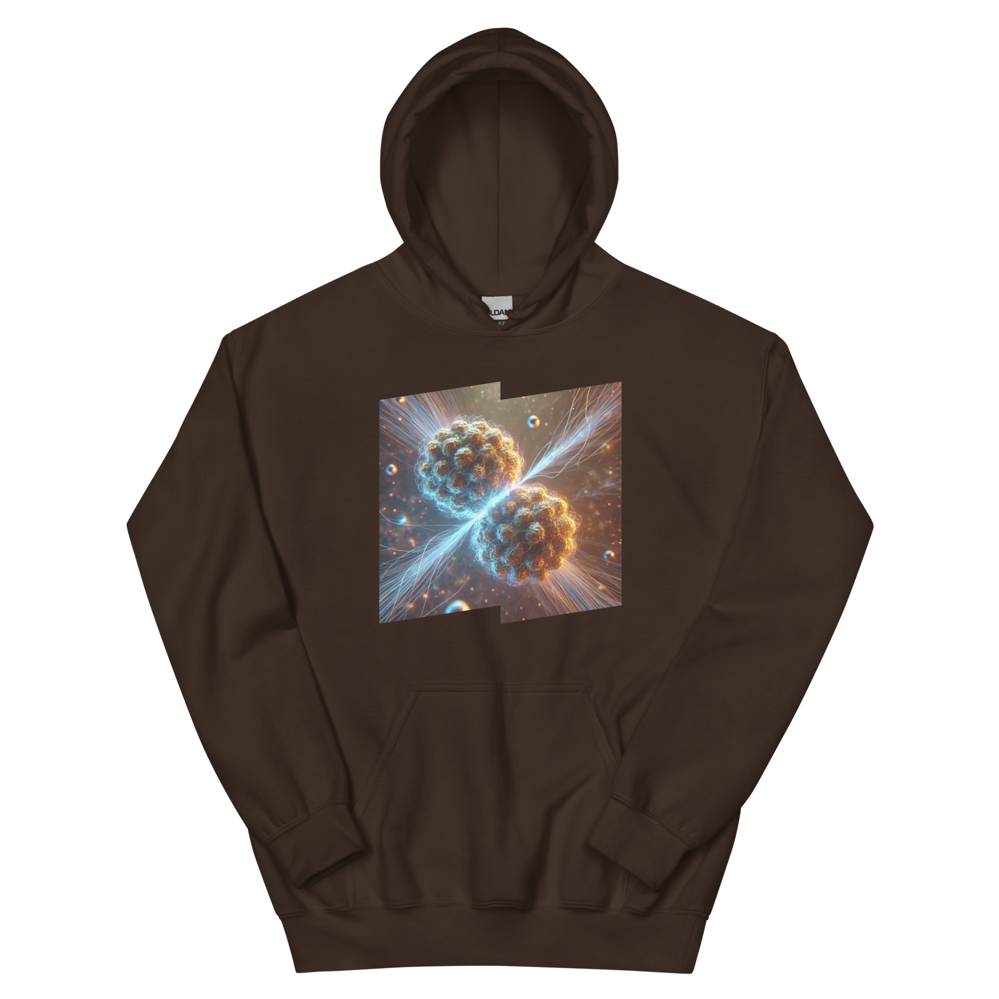 Stellar Synapse Brown Hoodie from the Quantum Converge Collection at Absolute Legend