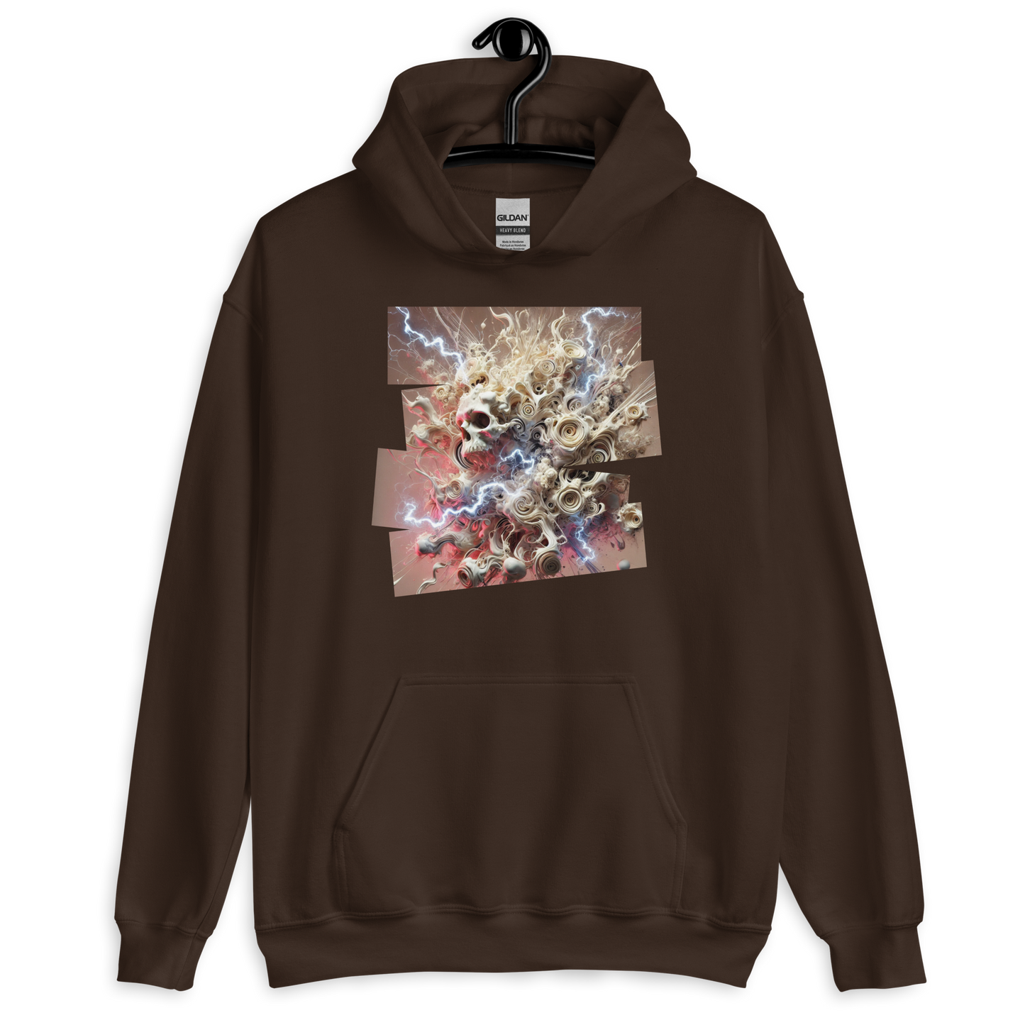 Fragmented Serenity Brown Hoodie from the Chaos Threads Collection at Absolute Legend