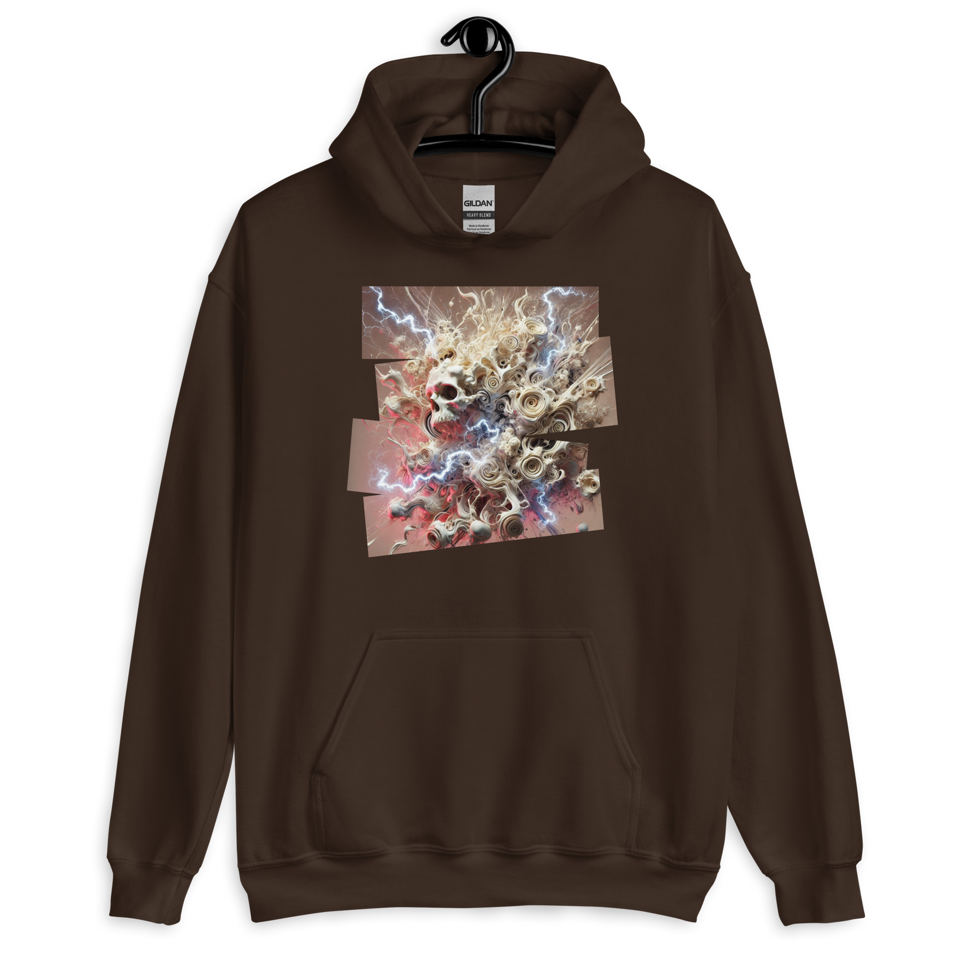 Fragmented Serenity Brown Hoodie from the Chaos Threads Collection at Absolute Legend