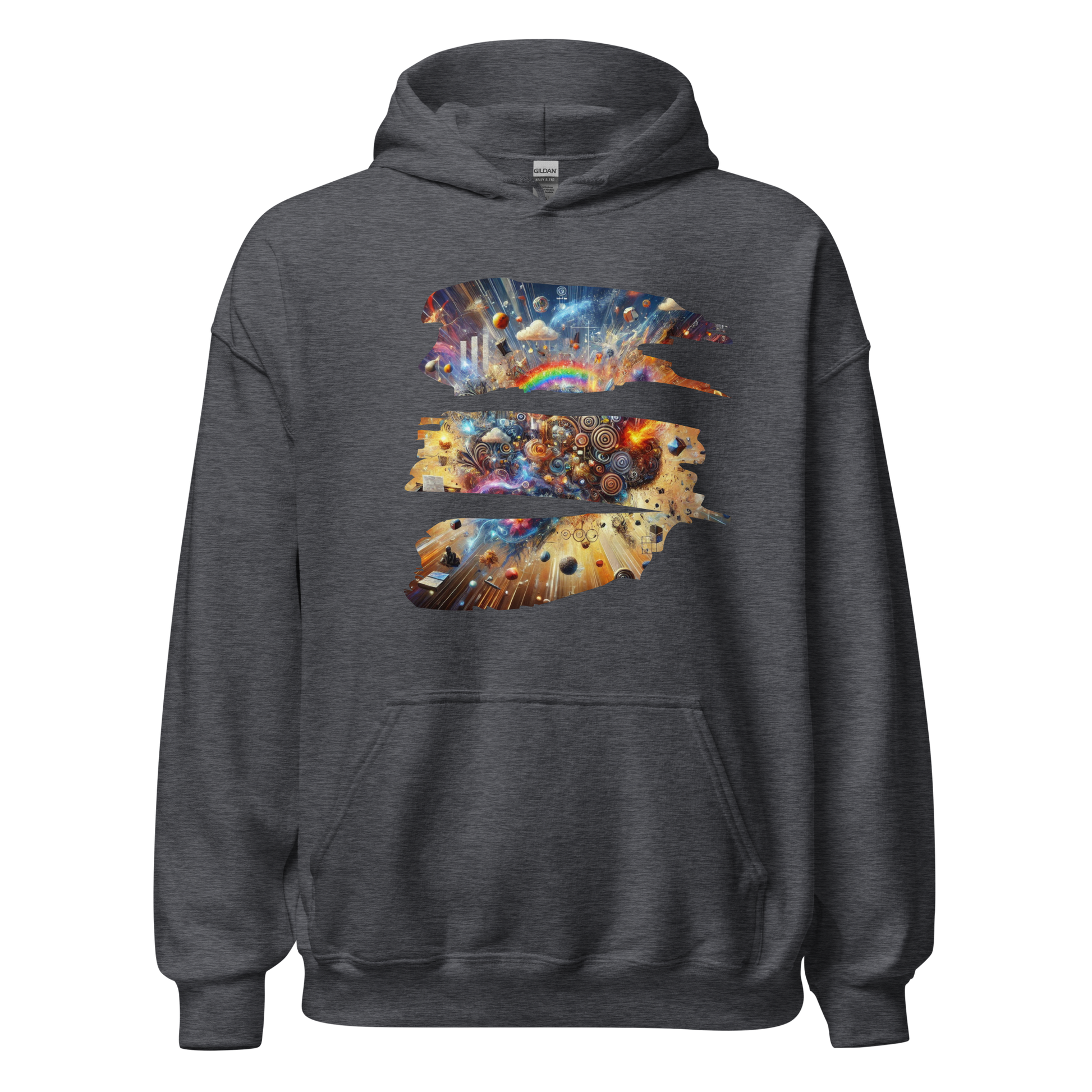 Fractured Mind Dark Heather Hoodie from the Chaos Threads Collection at Absolute Legend