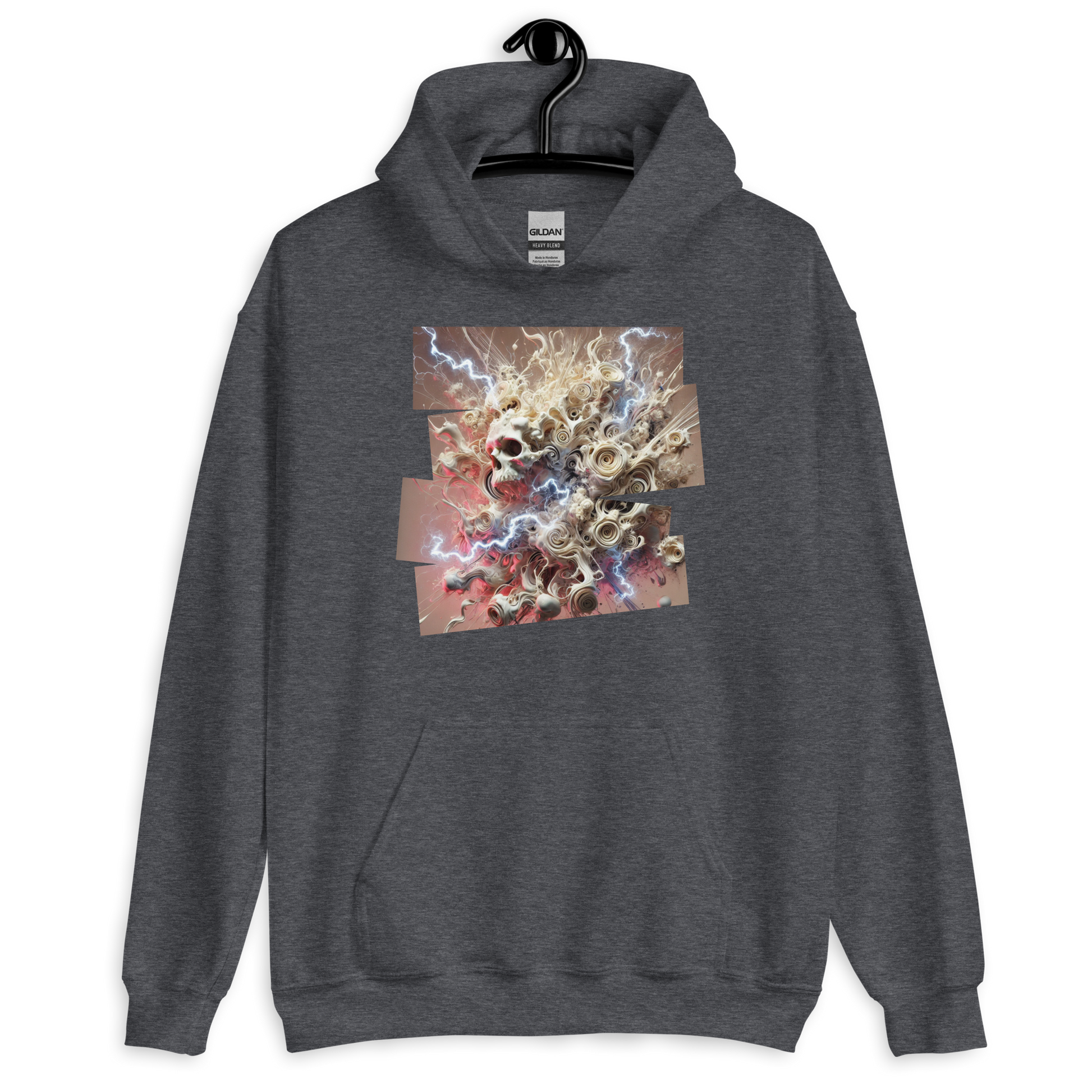 Fragmented Serenity Dark Heather Hoodie from the Chaos Threads Collection at Absolute Legend