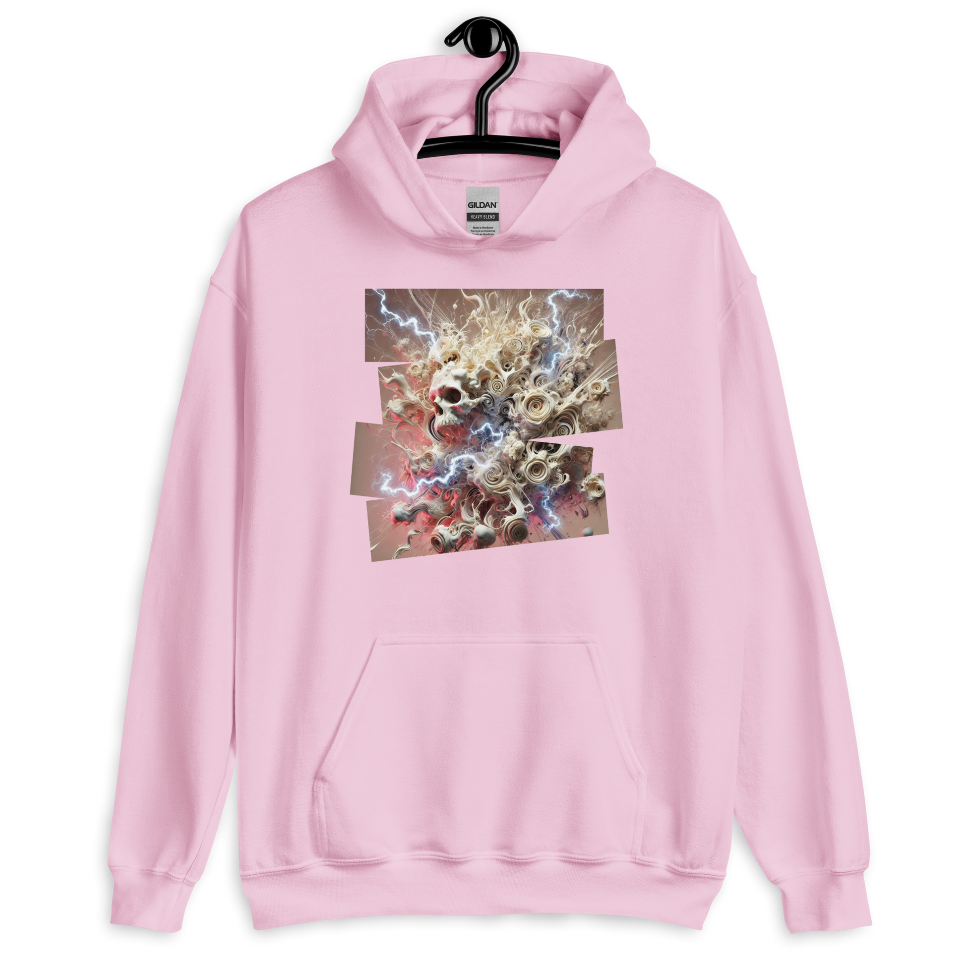Fragmented Serenity Pink Hoodie from the Chaos Threads Collection at Absolute Legend