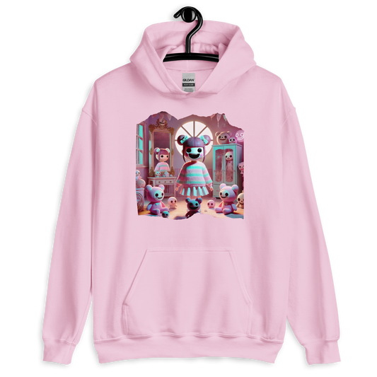Sweetly Sinister Pale Pink Hoodie from the Twisted Kawaii Collection at Absolute Legend