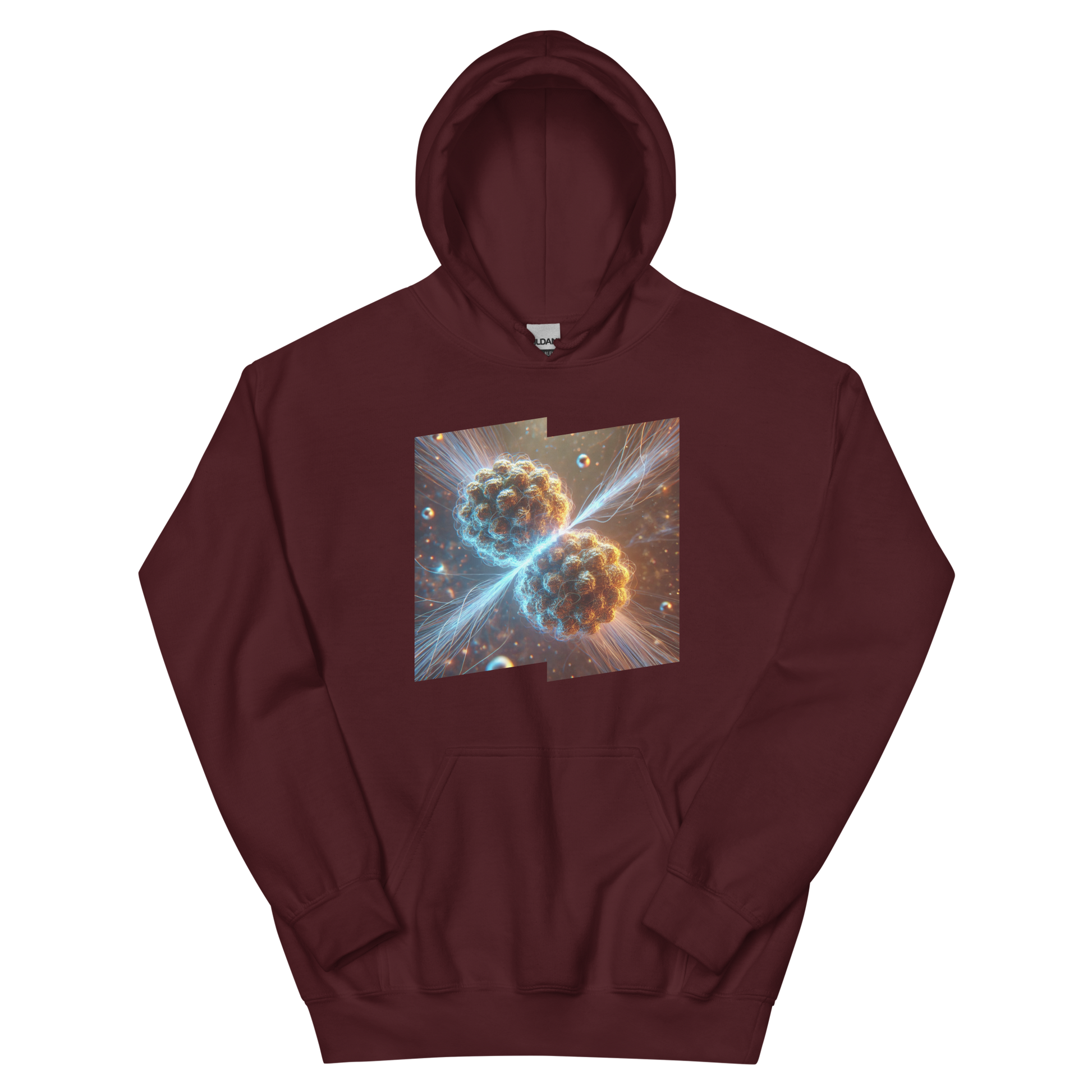Stellar Synapse Maroon Hoodie from the Quantum Converge Collection at Absolute Legend