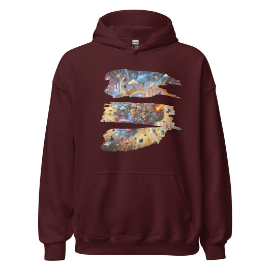 Fractured Mind Maroon Hoodie from the Chaos Threads Collection at Absolute Legend