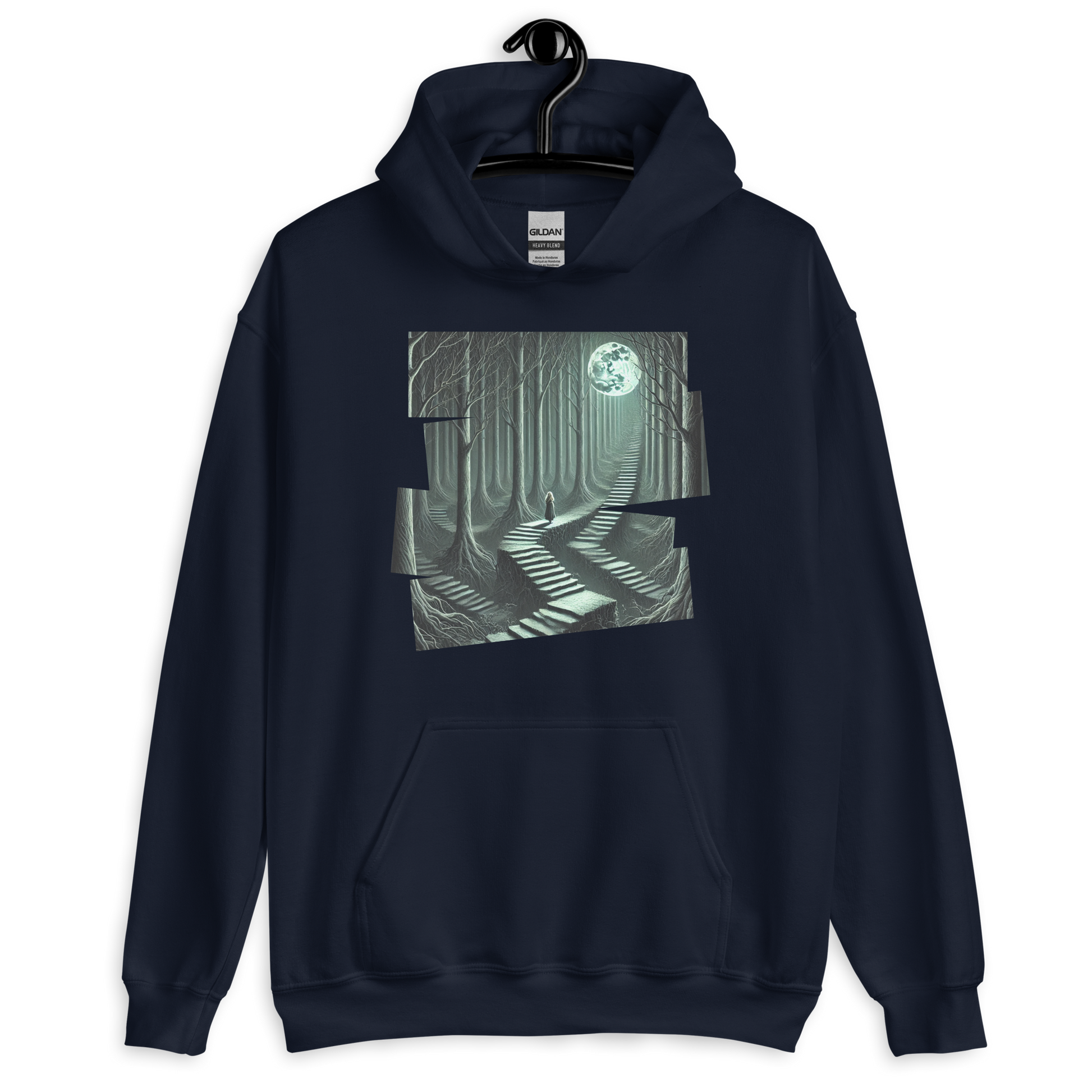 Perpetual Divergence Navy Hoodie from the Chaos Threads Collection at Absolute Legend