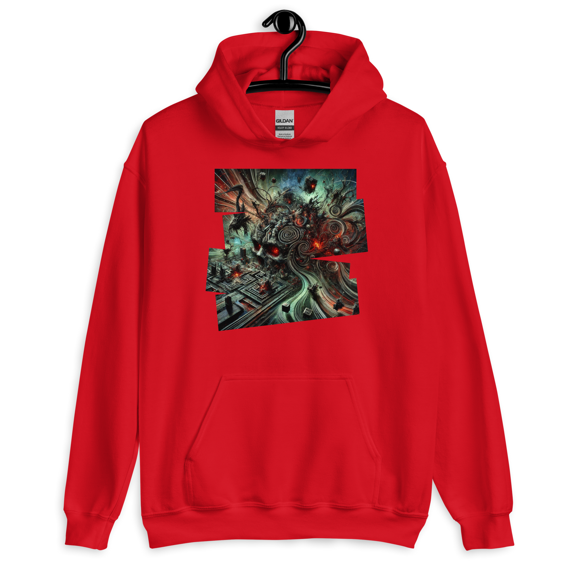 Maelstrom Resound Red Hoodie from the Chaos Threads Collection at Absolute Legend