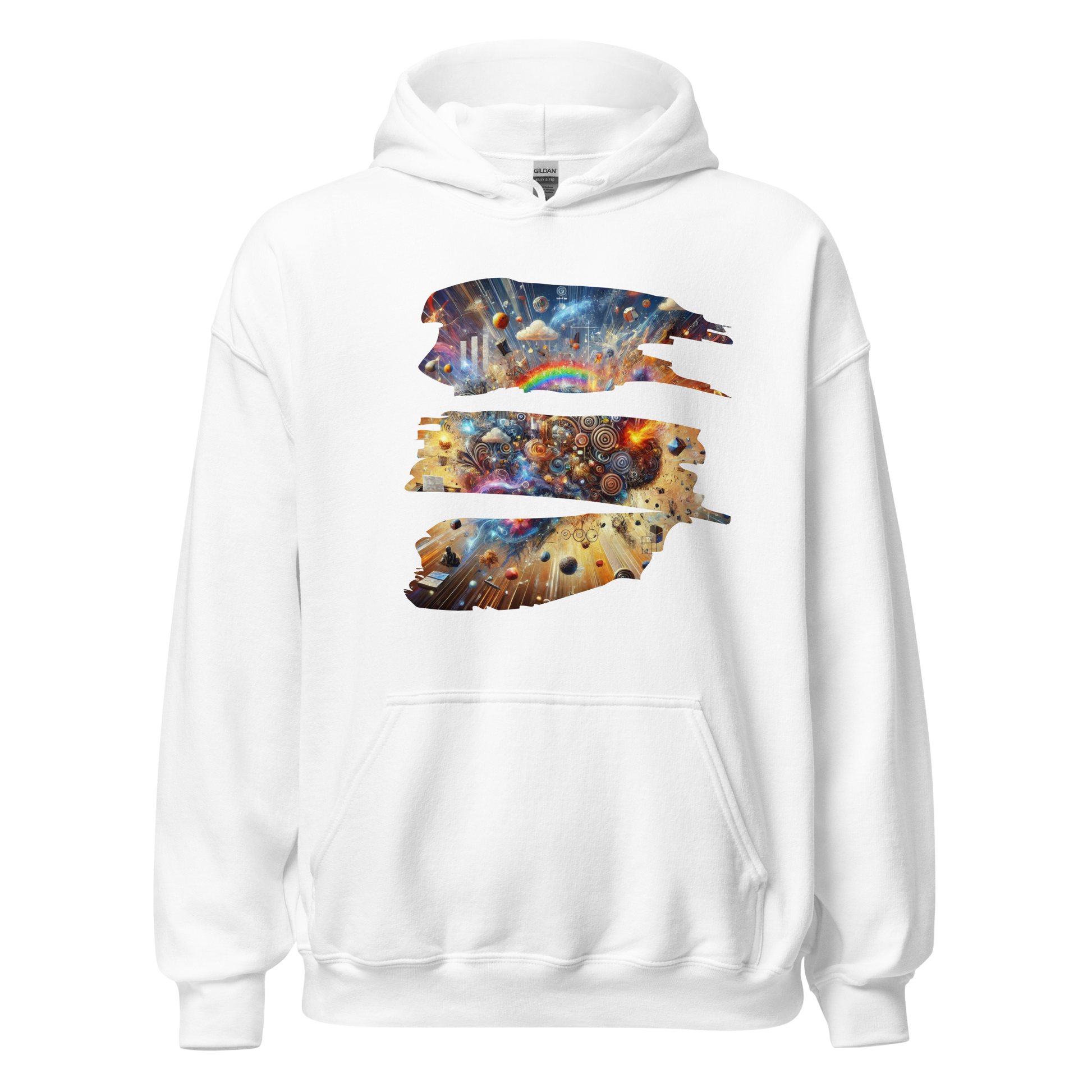 Fractured Mind White Hoodie from the Chaos Threads Collection at Absolute Legend