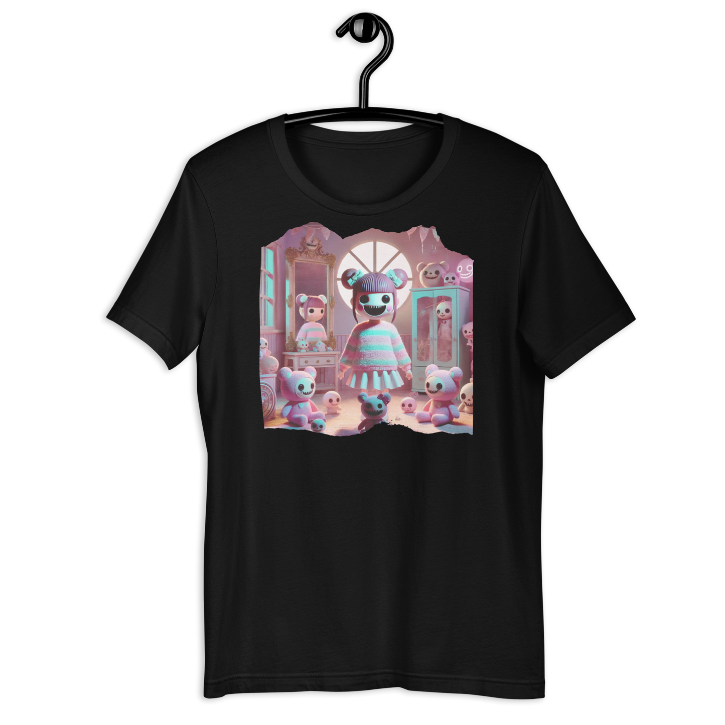 Sweetly Sinister Black T-Shirt from the Twisted Kawaii Collection at Absolute Legend